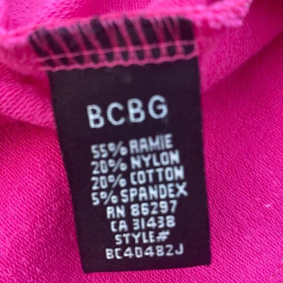 đ§„BCBGâSportâPink Zip-UpâSweatshirtâSzâSmallâwithâFloralâEmbellishments - Picture 6 of 8